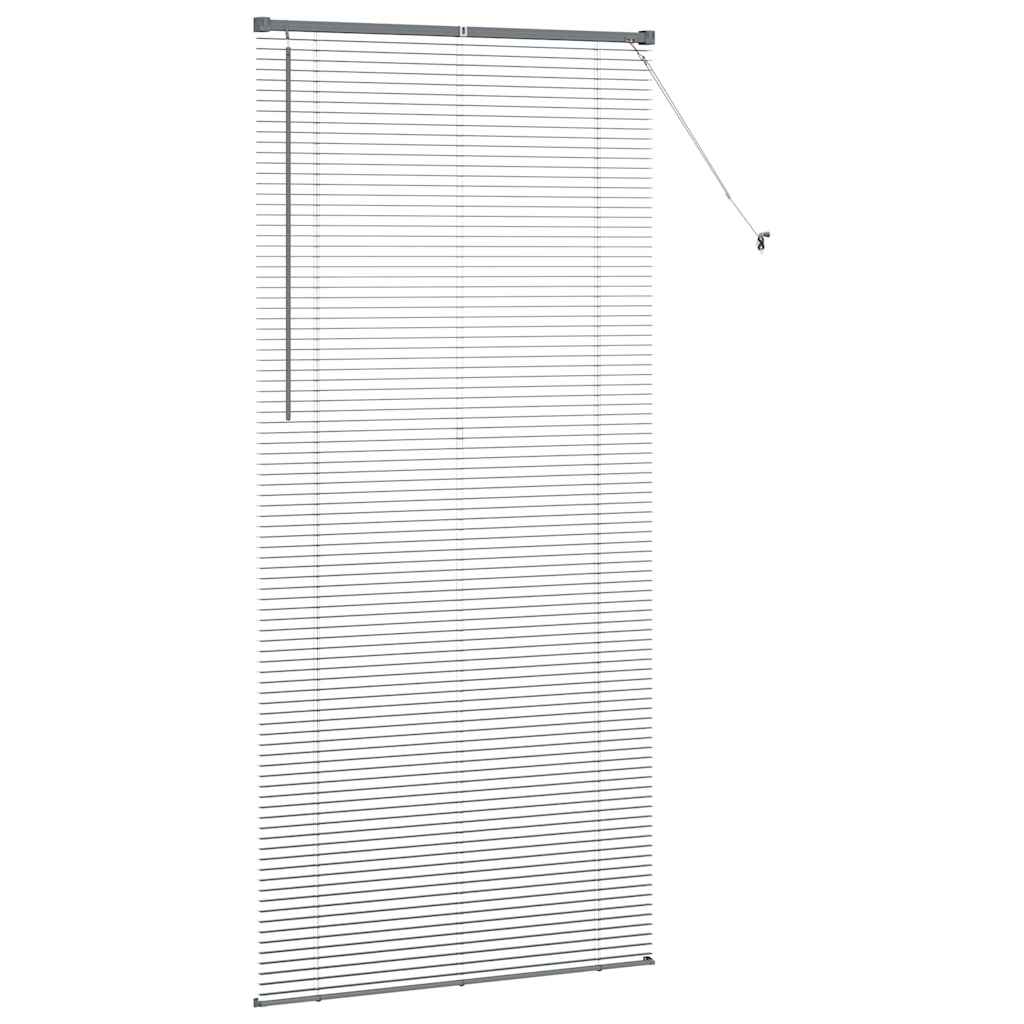 Window Blind with Curtains Manual Dark grey Aluminium